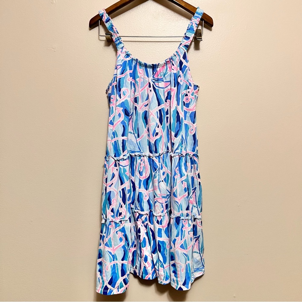 Lilly Pulitzer Blue and Pink Mini Dress